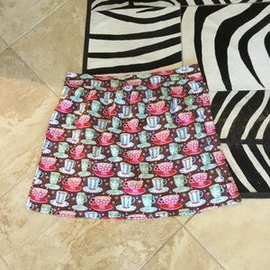 Modcloth Retrolicious Hot Cocoa Print skirt size 2x